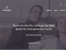 Tablet Screenshot of cargobay.ch